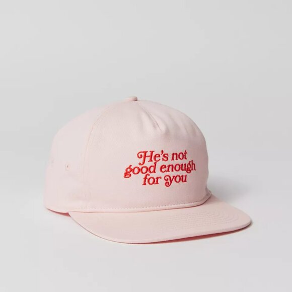 Urban Outfitters Accessories - 🆕 Urban Outfitters "He’s Not Good Enough For You" Pink Baseball Hat